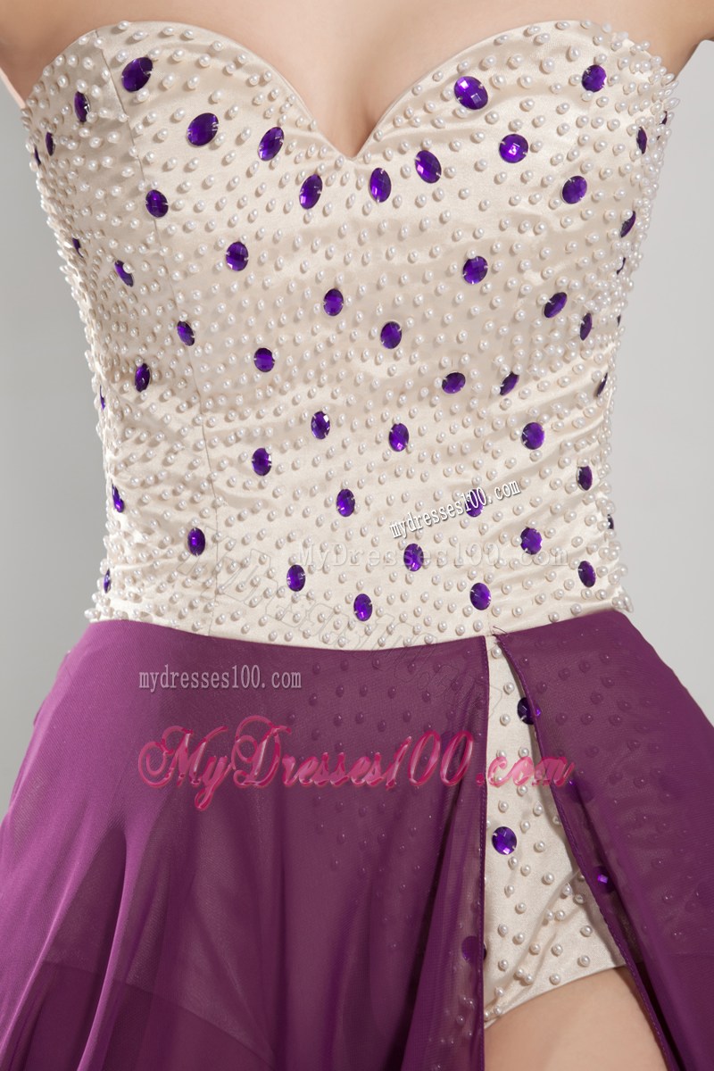 2013 Pretty Column Sweetheart Long Pageant Dresses in Purple