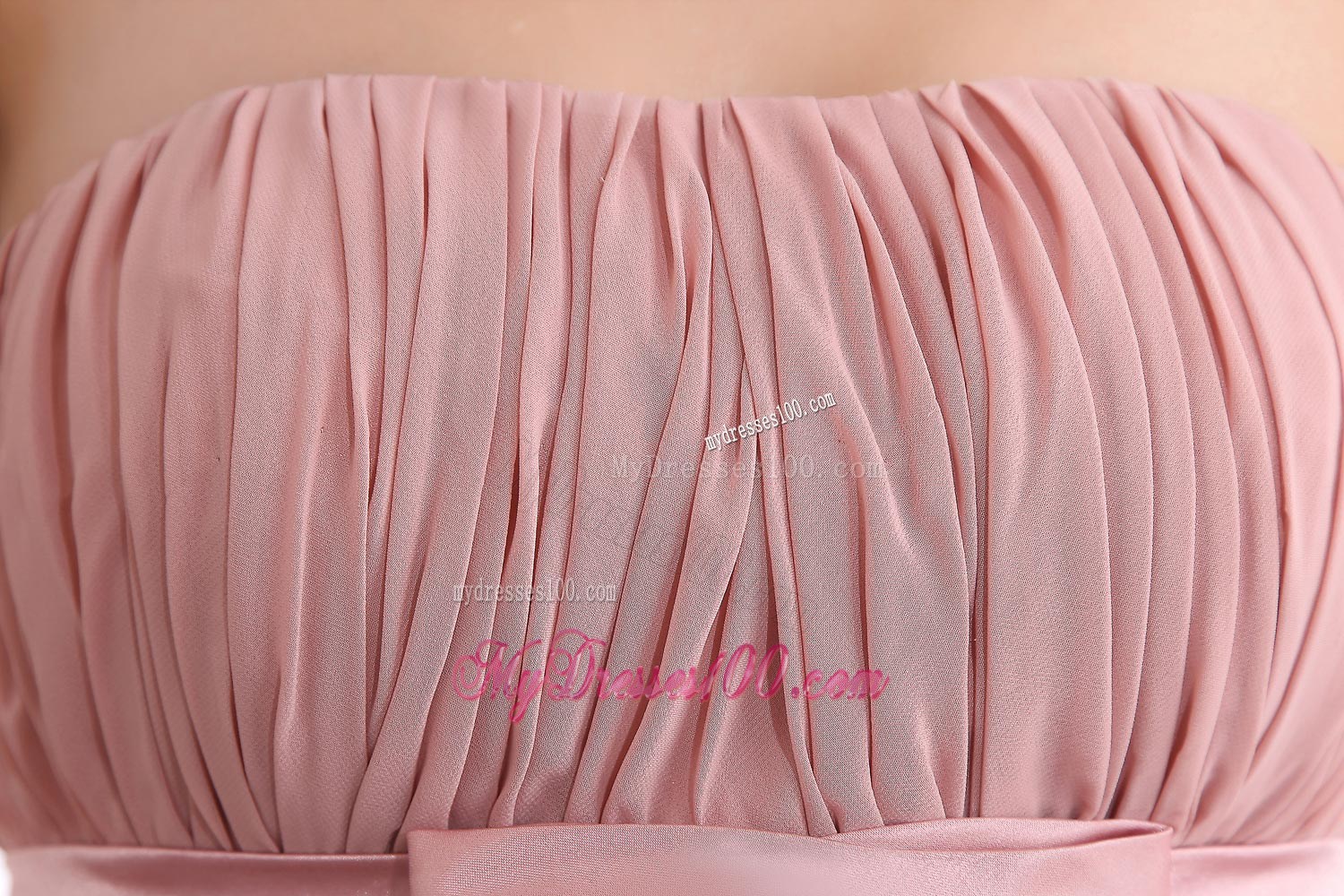 Peach Column Strapless High-low Celebrity Dresses with Beading