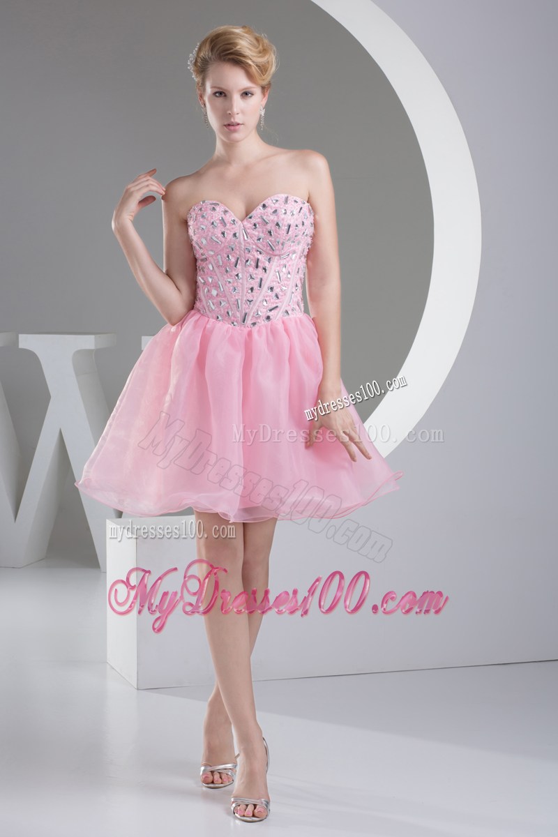 Lovely Sweetheart Beading Princess Short Prom Dress
