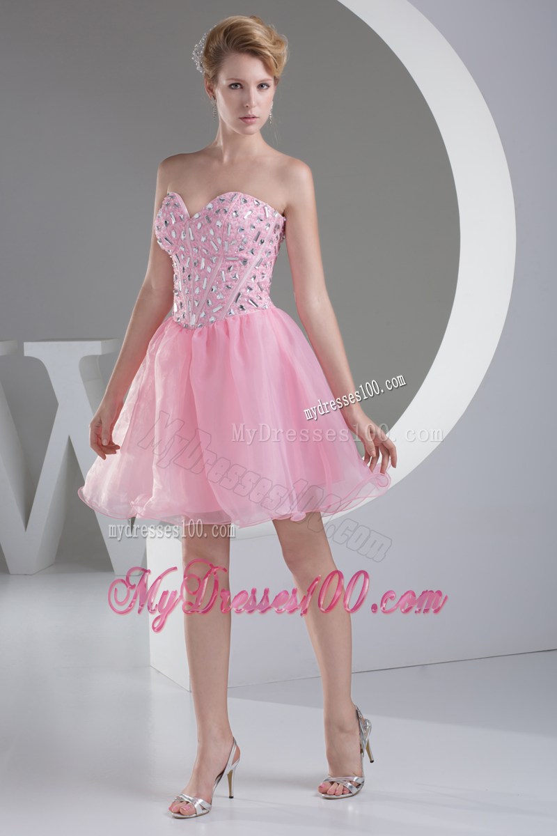 Lovely Sweetheart Beading Princess Short Prom Dress
