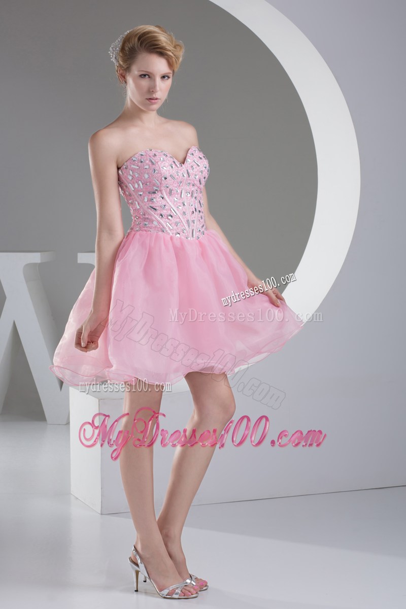 Lovely Sweetheart Beading Princess Short Prom Dress
