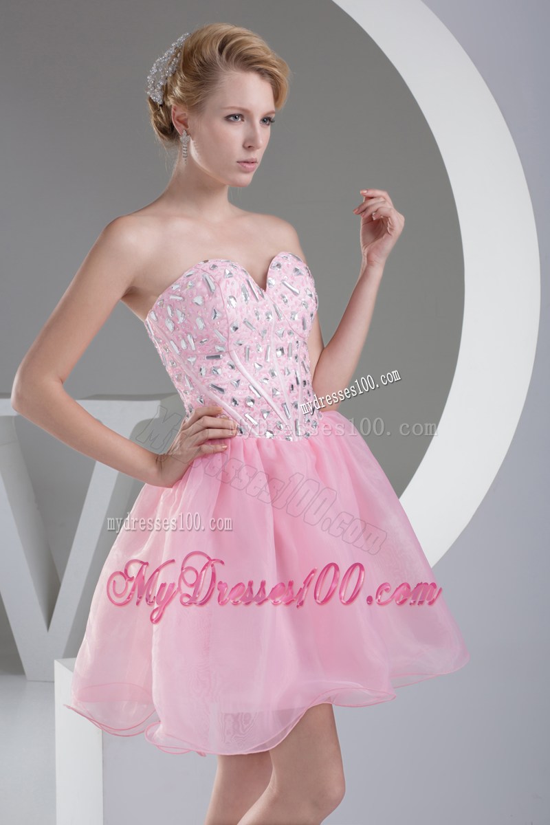 Lovely Sweetheart Beading Princess Short Prom Dress