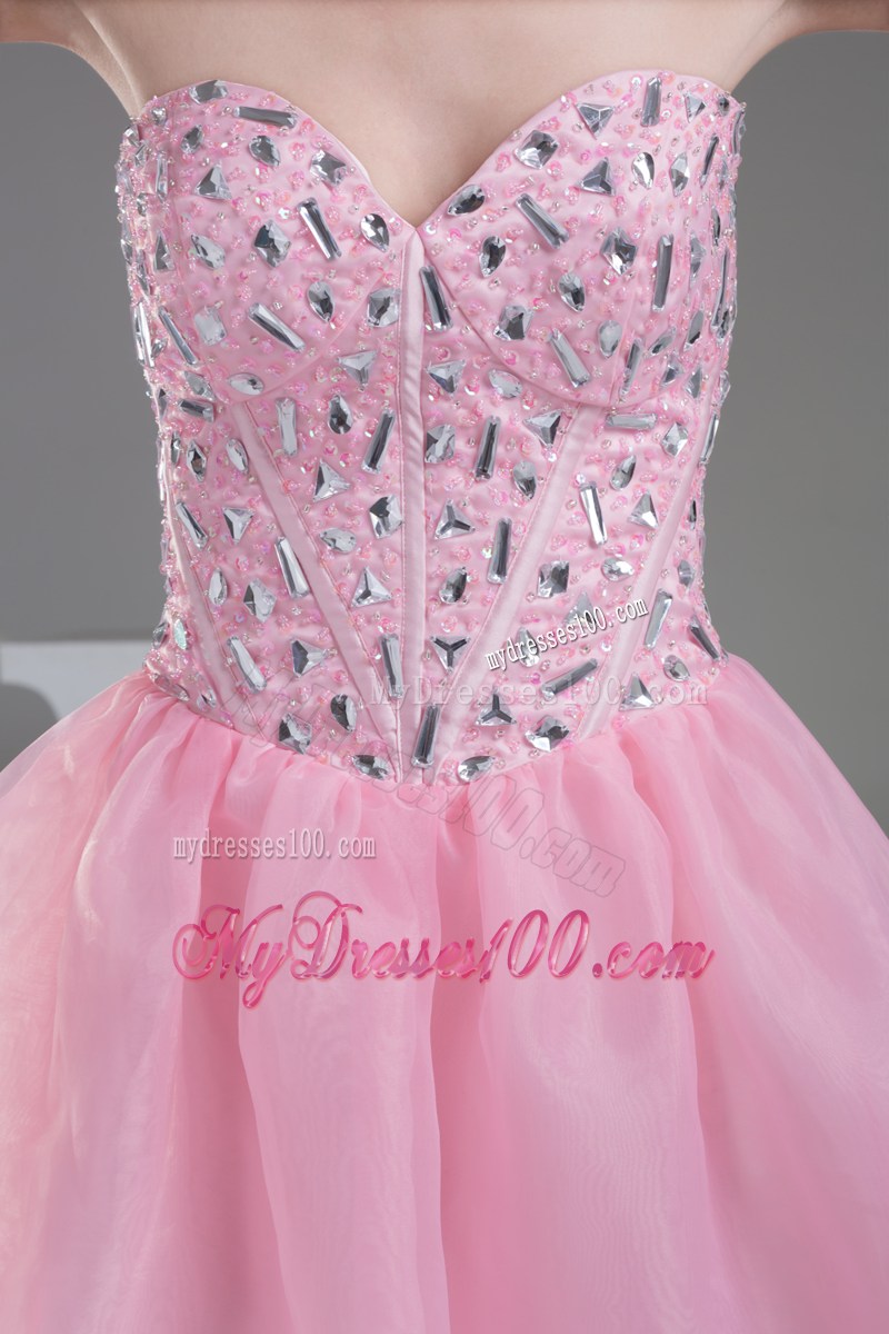 Lovely Sweetheart Beading Princess Short Prom Dress