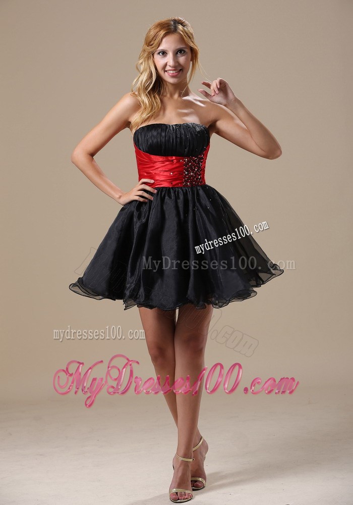 Montana Princess Mini-length Beaded Black and Red 2013 Party Dresses