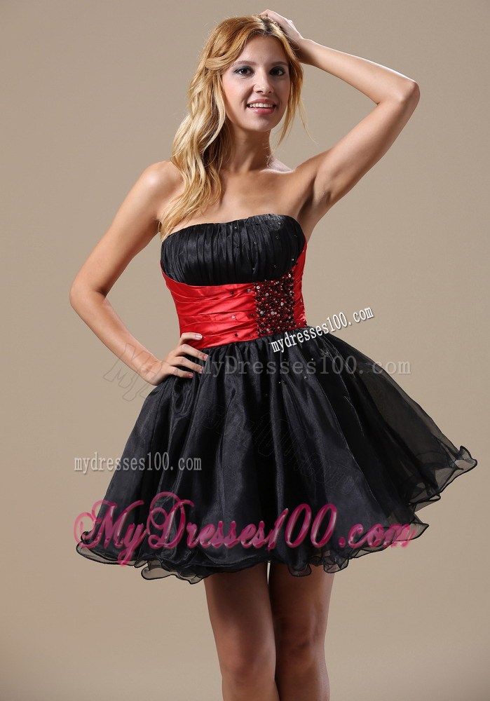 Montana Princess Mini-length Beaded Black and Red 2013 Party Dresses