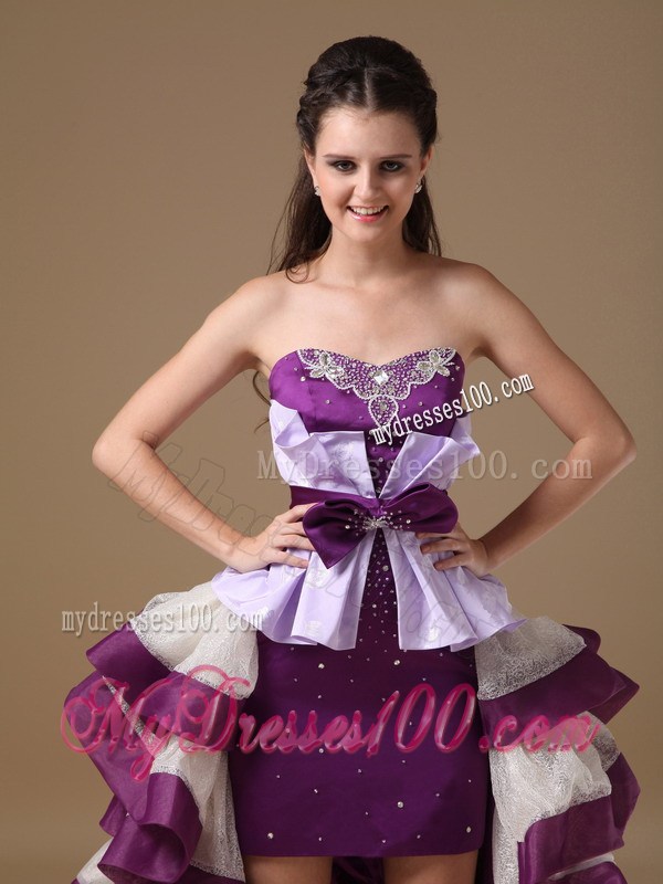 2013 Multi-Color Sweetheart High-low Party Dresses With Beaded