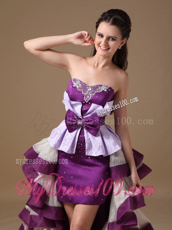 2013 Multi-Color Sweetheart High-low Party Dresses With Beaded