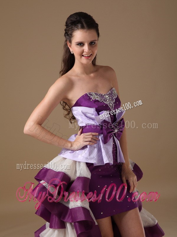 2013 Multi-Color Sweetheart High-low Party Dresses With Beaded