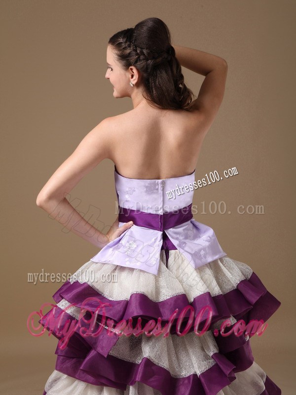 2013 Multi-Color Sweetheart High-low Party Dresses With Beaded