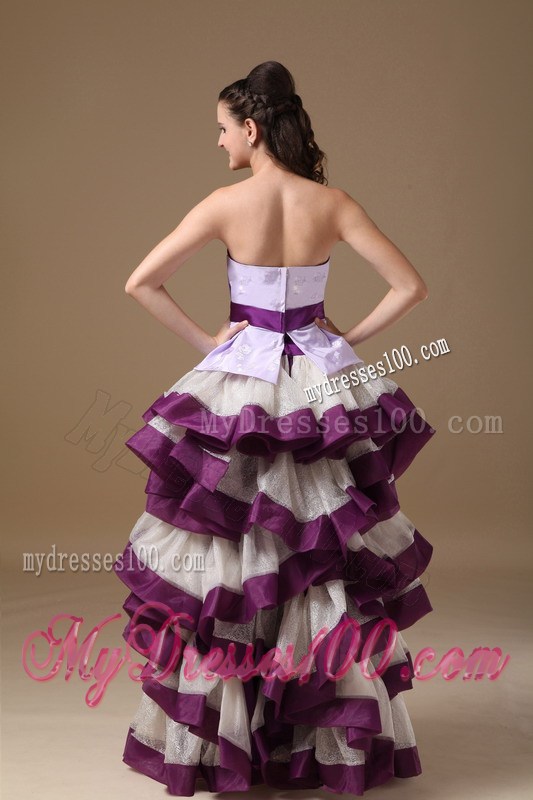 2013 Multi-Color Sweetheart High-low Party Dresses With Beaded