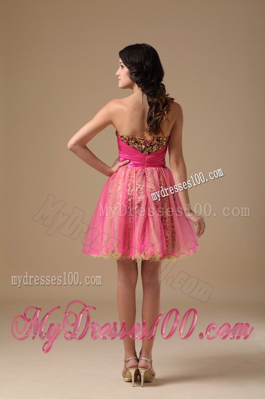 2013 Multi-color Princess Sweetheart Beading Short Party Dresses