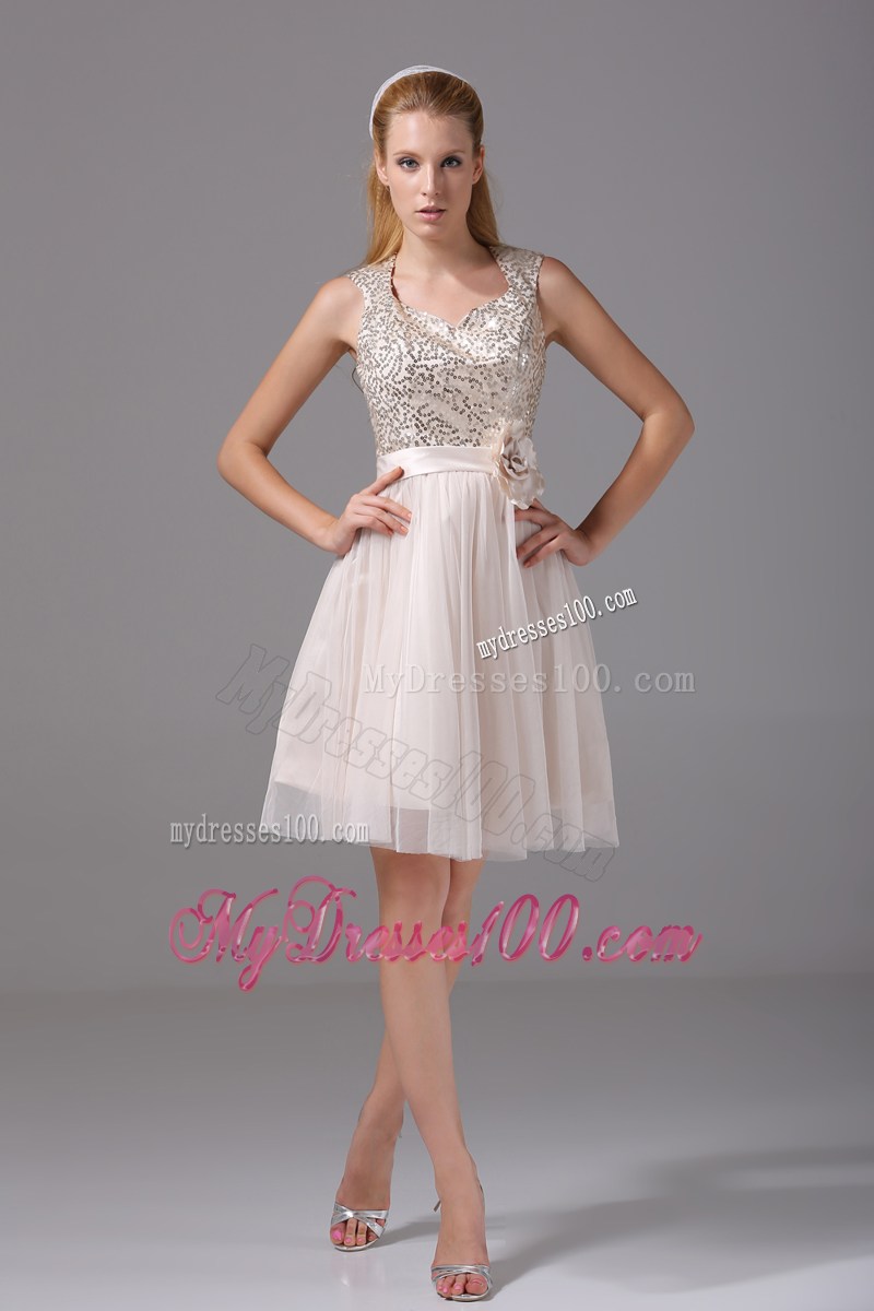 2013 Summer Beautiful Princess Square Sash Sequins Party Dresses