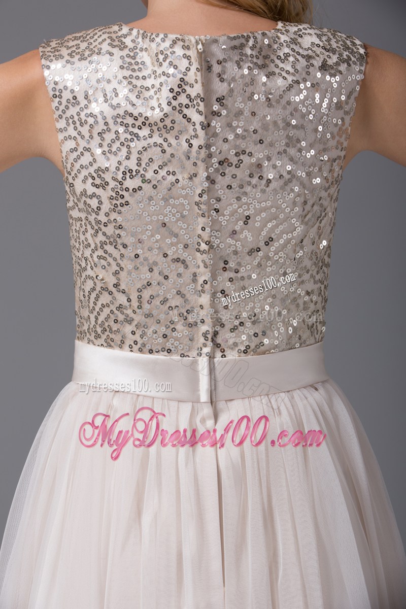 2013 Summer Beautiful Princess Square Sash Sequins Party Dresses