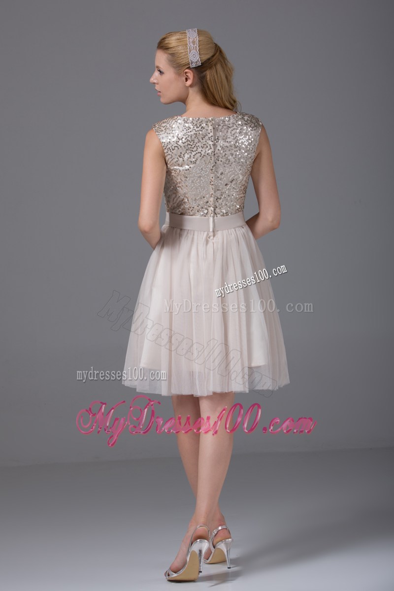 2013 Summer Beautiful Princess Square Sash Sequins Party Dresses