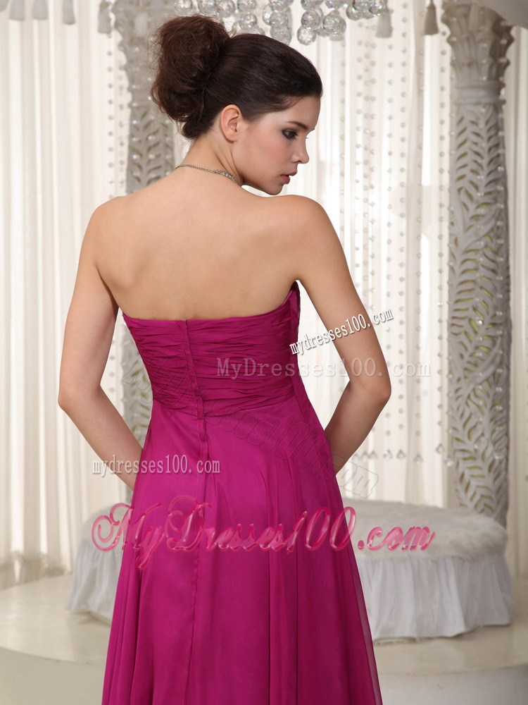 Popular Empire Strapless Floor-length Beading Prom Party Dresses