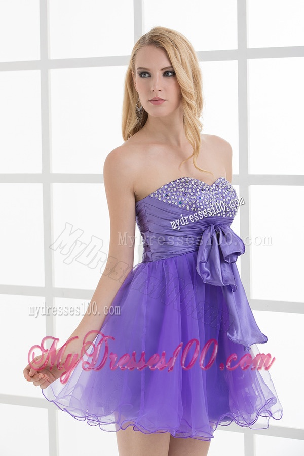 A-line Strapless Sleeveless Beading and Ruching Evening Dress