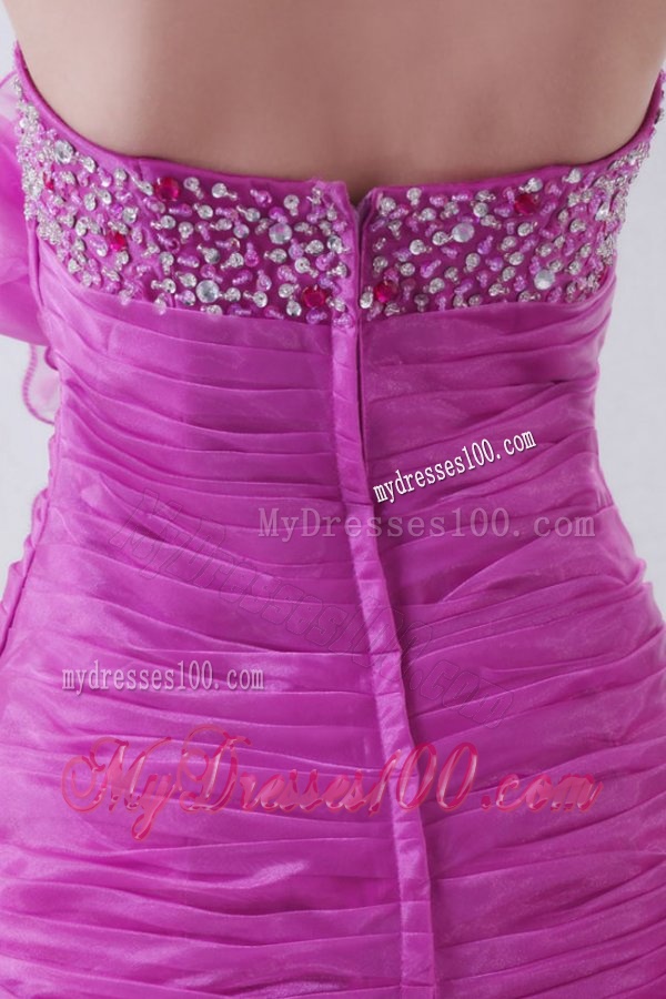 Sweetheart Beading and Rolling Flowers Mermaid Lilac Evening Dress