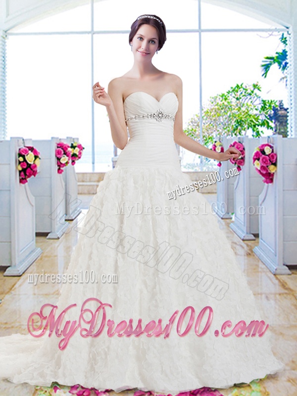 Best Selling Sweetheart Beaded Wedding Gowns for Garden