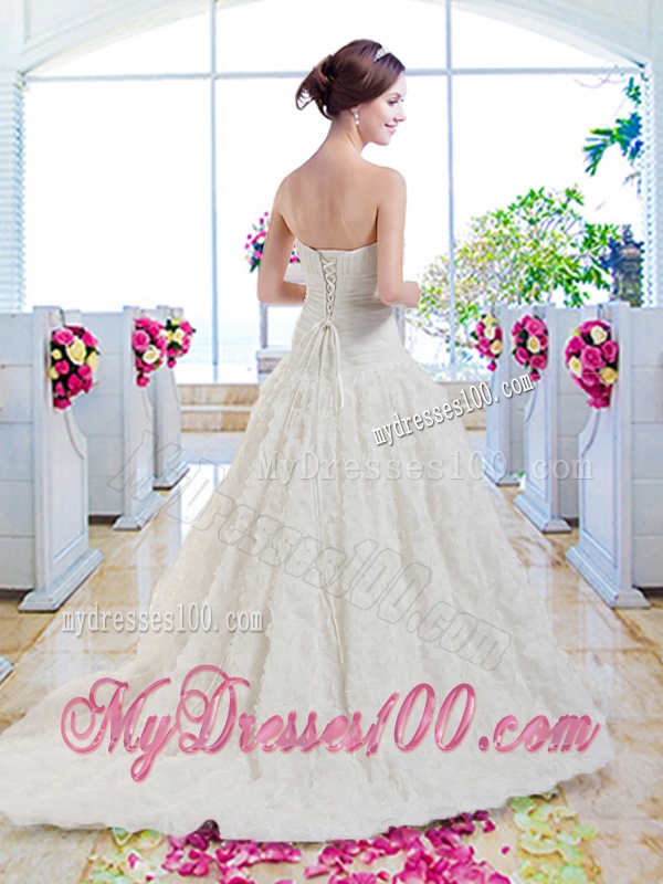 Best Selling Sweetheart Beaded Wedding Gowns for Garden