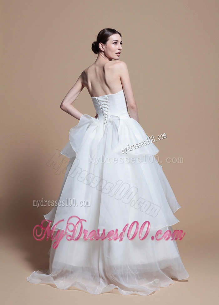 Designer Ball Gown Sweetheart Wedding Dresses with Ruching