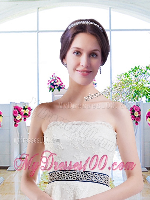 Inexpensive Mermaid Wedding Dresses with Lace and Belt