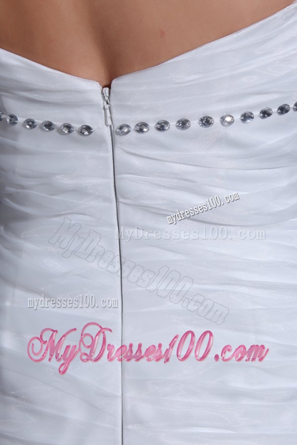 Luxurious A-line Sweetheart Beading and Ruffles Wedding Dress