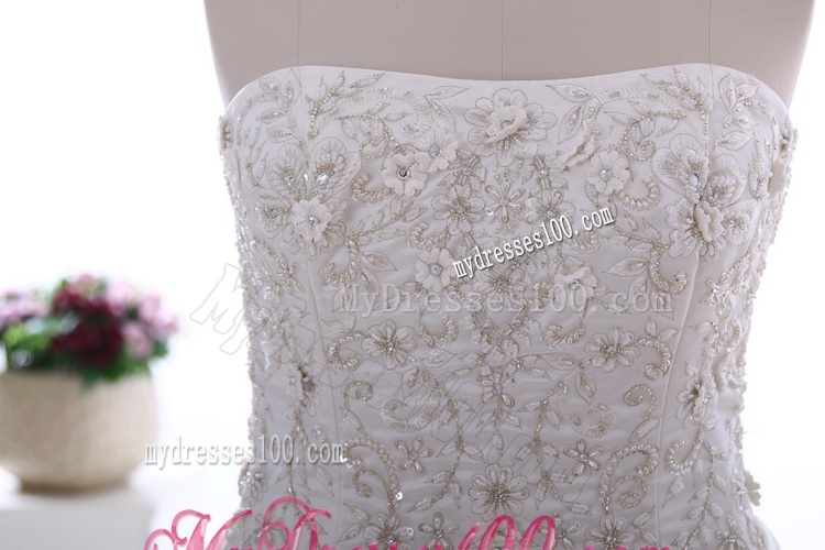 Most Popular Beading and Embroidery Court Train Wedding Dresses for 2016