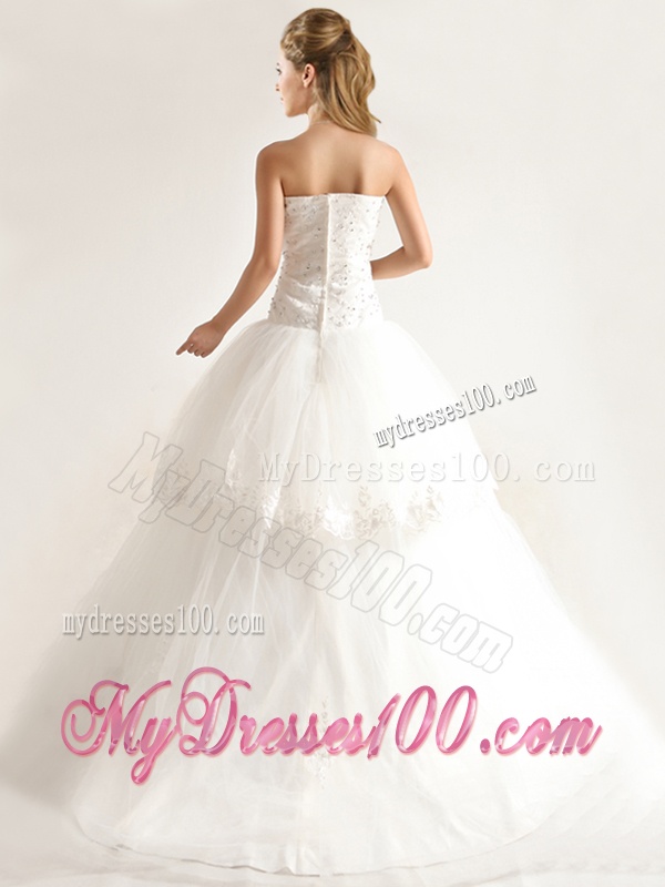 Stylish Mermiand Wedding Dresses with Appliques and Beading