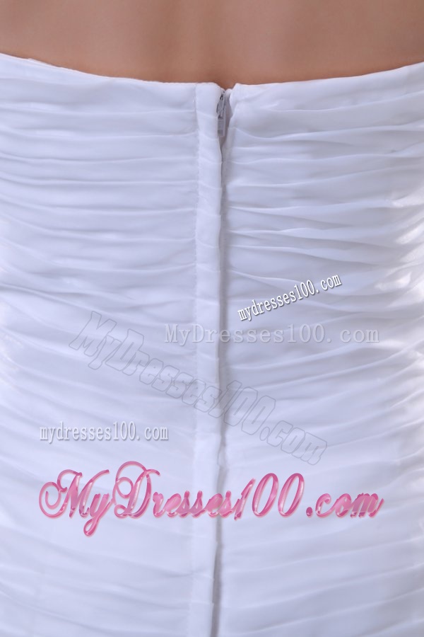 Sweetheart Mermaid Ruffles and Ruche Organza Wedding Dress