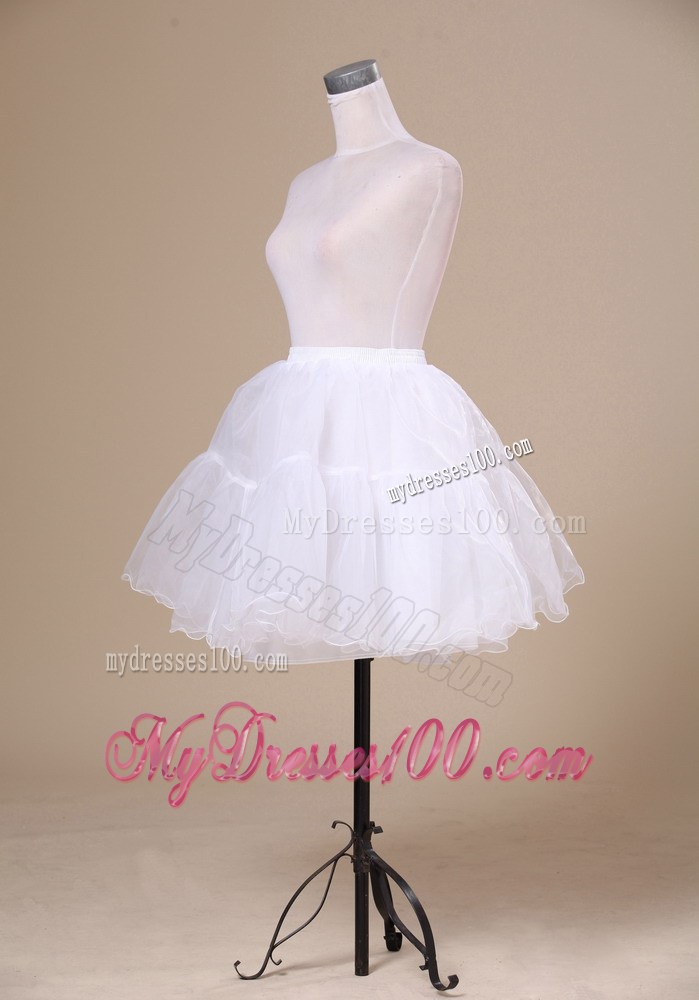 2013 New Arrival White Mini-length Petticoat