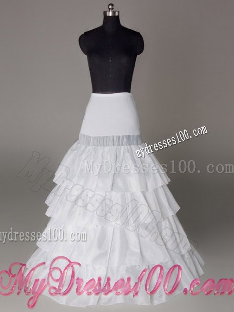 Four Layers Hot Selling Taffeta Floor-length Wedding Petticoat