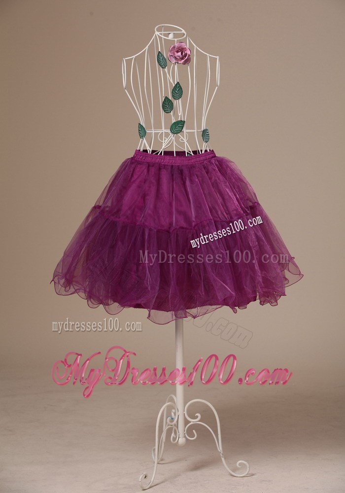 Hot Selling Fushsia Mini-length Petticoat