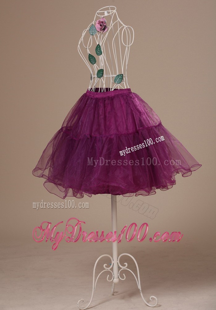 Hot Selling Fushsia Mini-length Petticoat