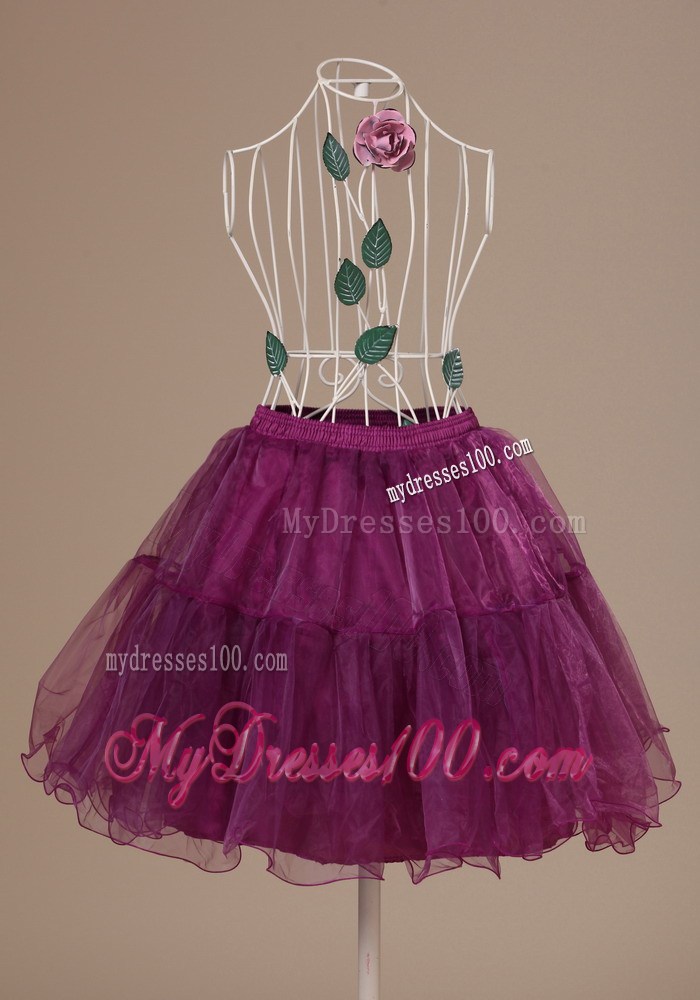 Hot Selling Fushsia Mini-length Petticoat