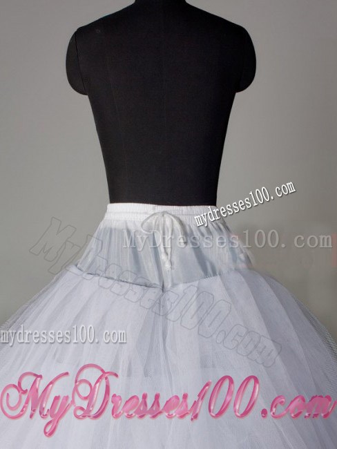 Lace Edge Ball Gown Organza Floor-length Wedding Petticoat