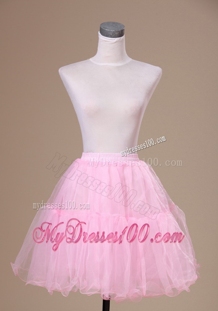 Mini-length Customize 2013 Baby Pink Petticoat