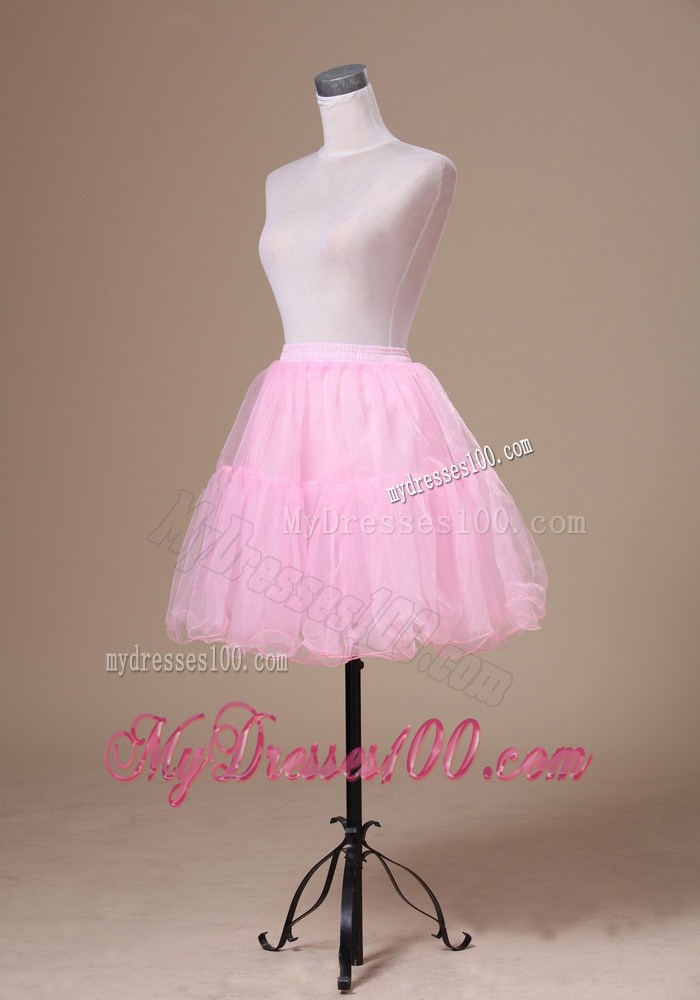 Mini-length Customize 2013 Baby Pink Petticoat