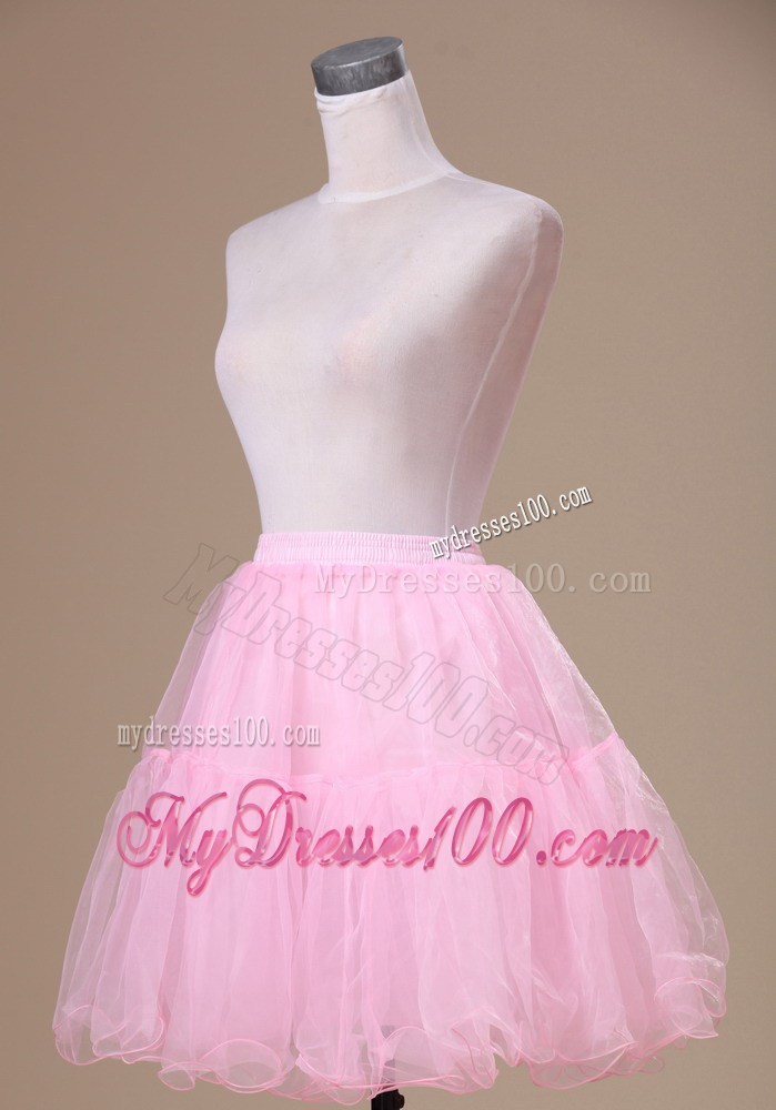 Mini-length Customize 2013 Baby Pink Petticoat