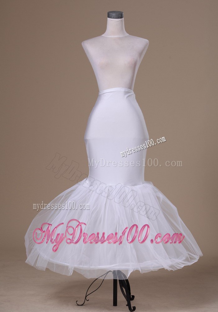 Popular Tulle and Elastic Woven Satin Mermaid Petticoat