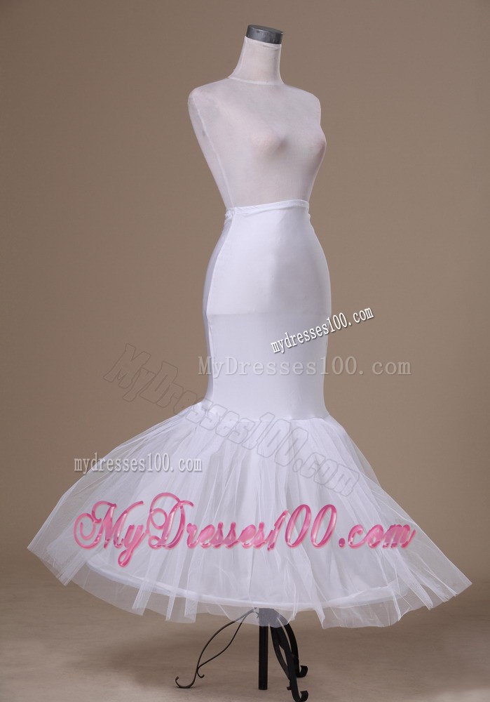 Popular Tulle and Elastic Woven Satin Mermaid Petticoat