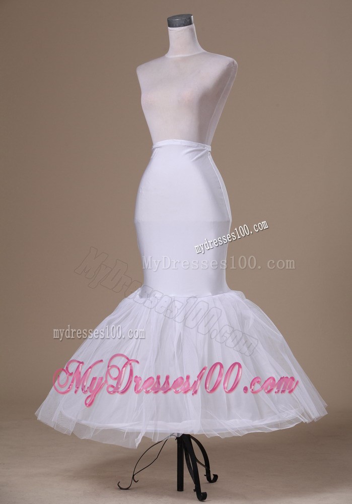 Popular Tulle and Elastic Woven Satin Mermaid Petticoat