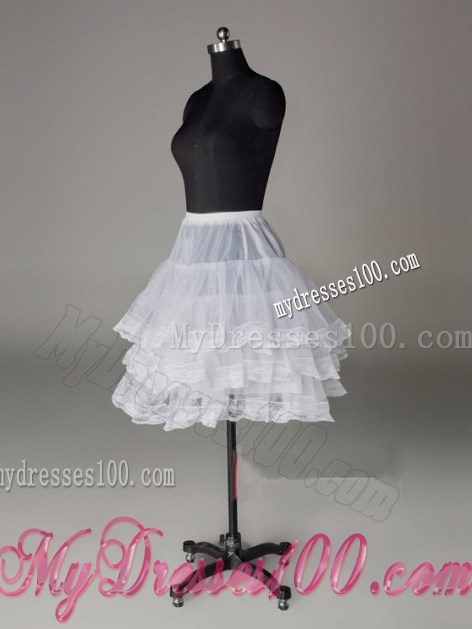 Three Layers Lace Edge Mini-length Petticoat