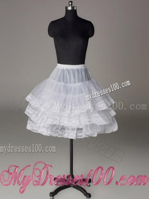 Three Layers Lace Edge Mini-length Petticoat