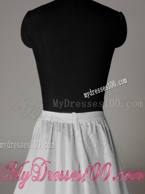 Two Layers A-line Taffeta Floor-length Petticoat