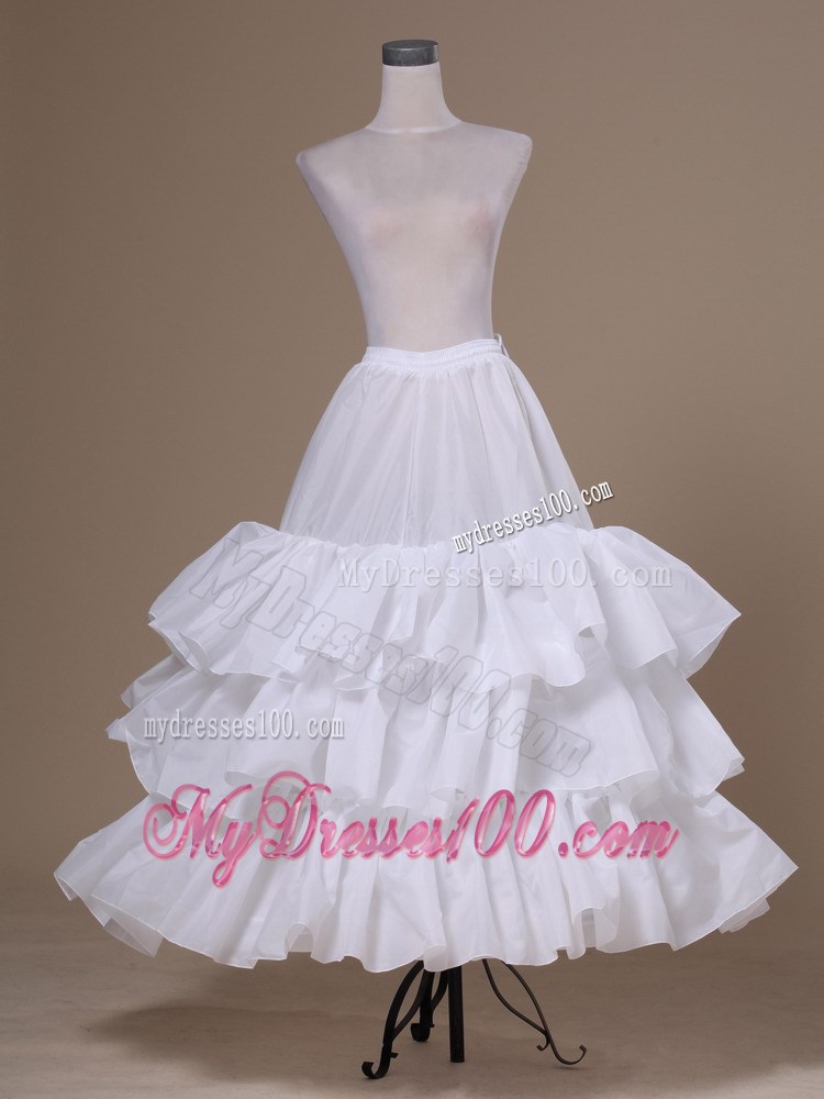 White Tulle Ball Gown Floor-length Petticoat