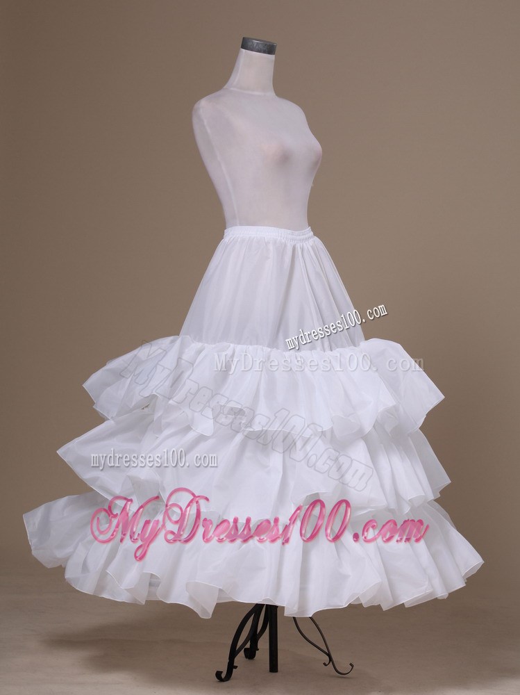 White Tulle Ball Gown Floor-length Petticoat