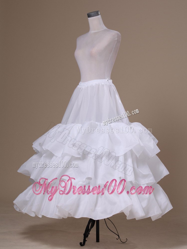 White Tulle Ball Gown Floor-length Petticoat
