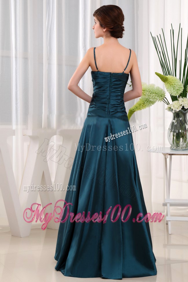 Spaghetti Straps Sweetheart Teal Mother Of The Groom Dresses