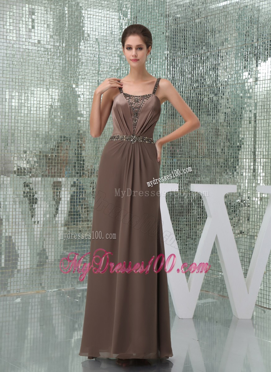 Elegant Beaded Mother Of The Bride Dress with Straps Custom Made