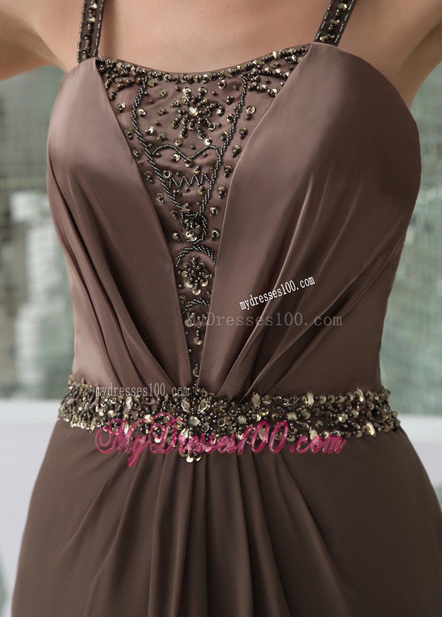 Elegant Beaded Mother Of The Bride Dress with Straps Custom Made